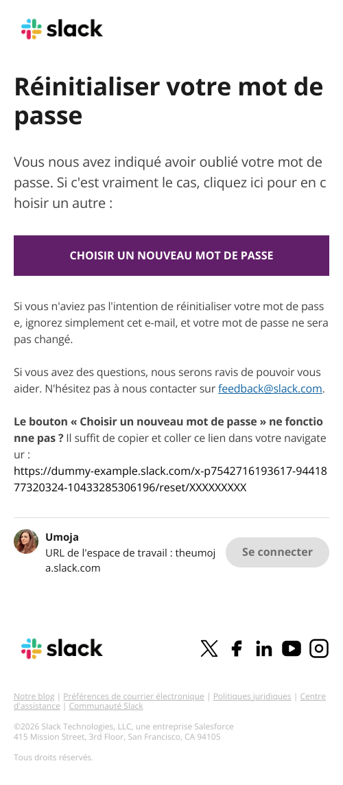Réinitialiser votre mot de passe
