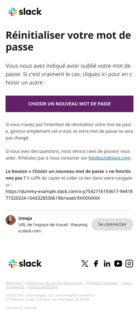 Réinitialiser votre mot de passe