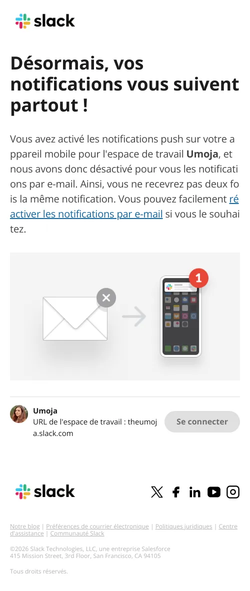 Désormais, les notifications apparaissent aussi sur vos appareils mobiles