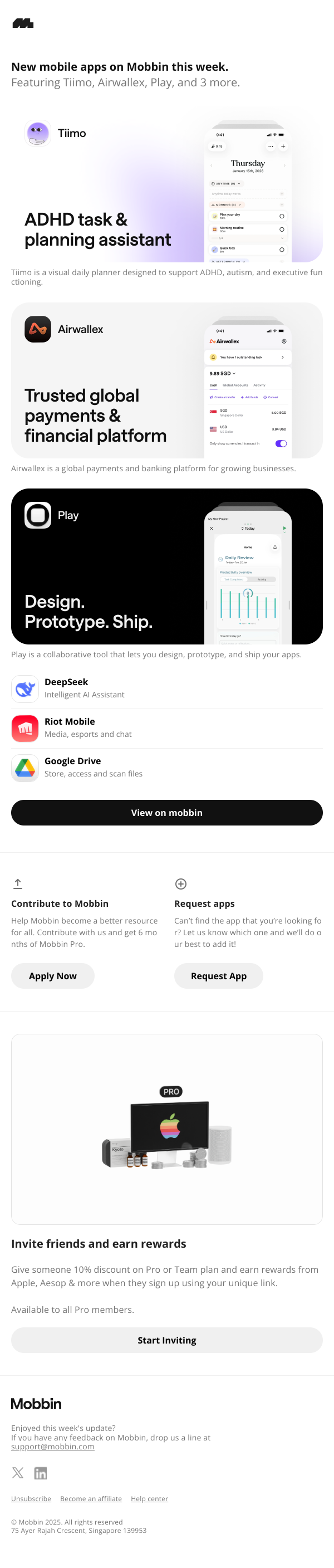 Monday Mobile Drop