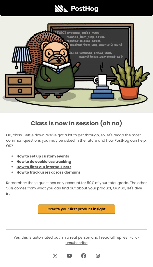 Posthog Custom events, cookieless tracking, internal filters and more