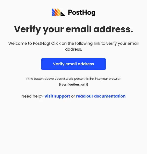 Verify your email address