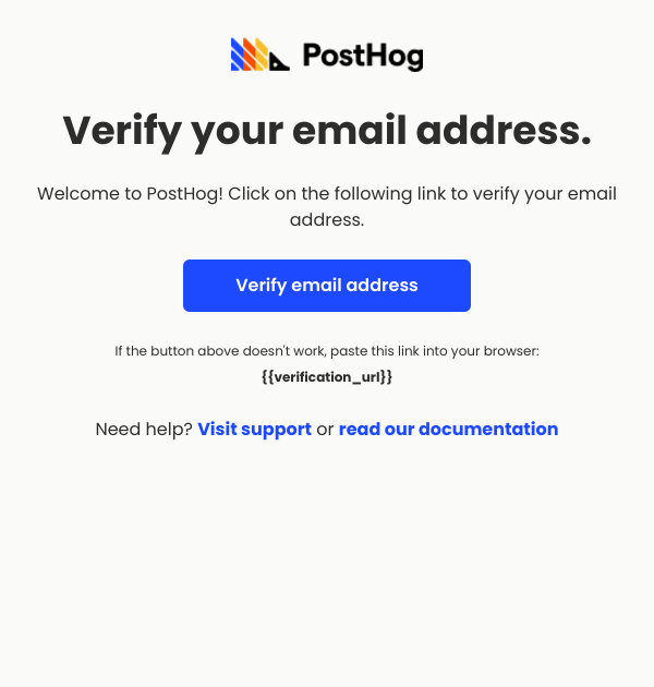 Verify your email address