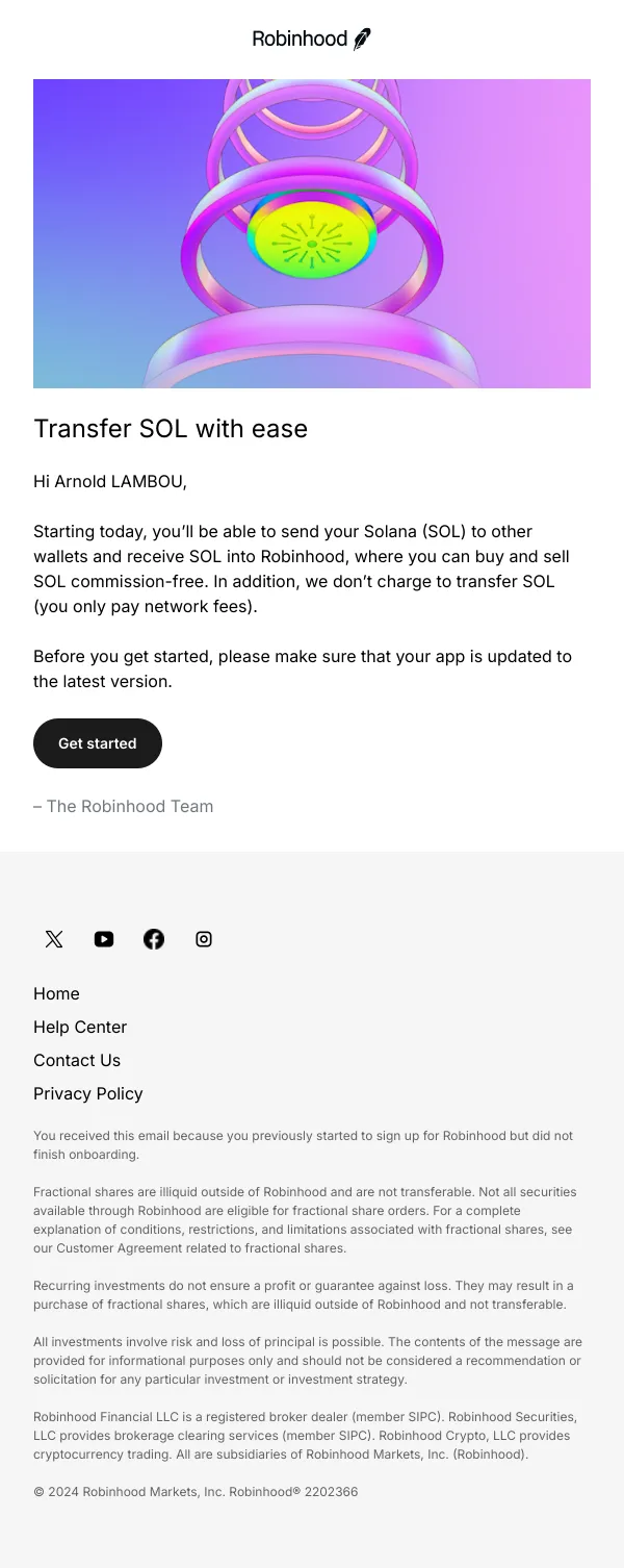 Transfer SOL with ease