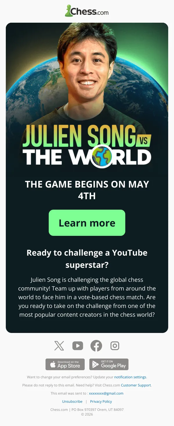 Arkadian-knight, take on the challenge from superstar Julien Song!