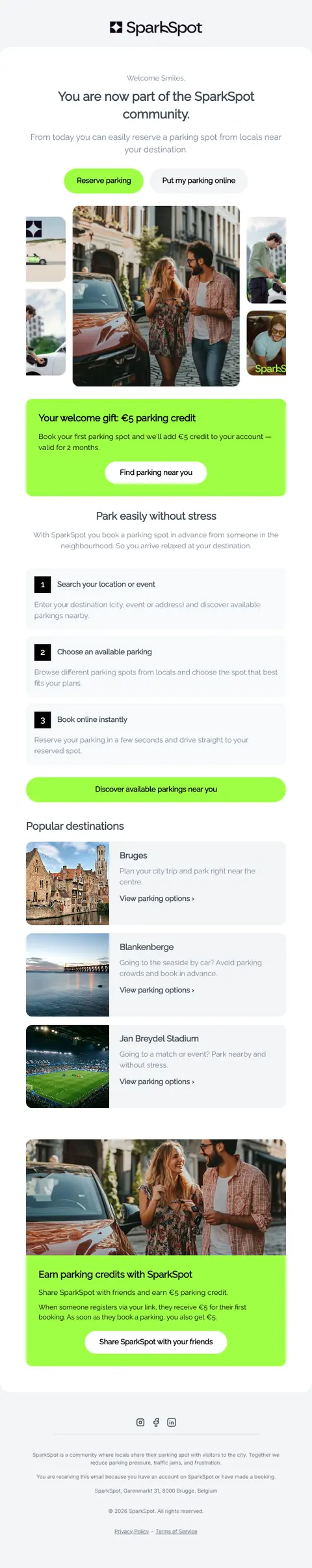 You are now part of the SparkSpot community