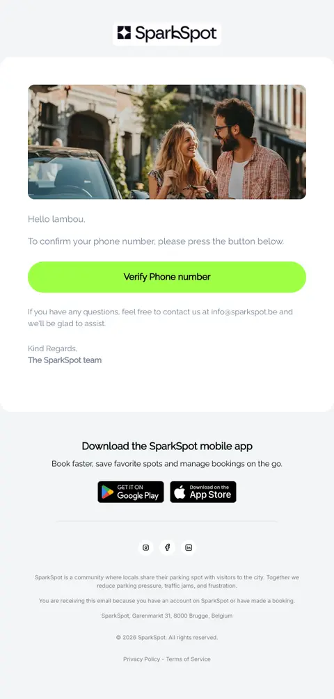 Verify your phone number
