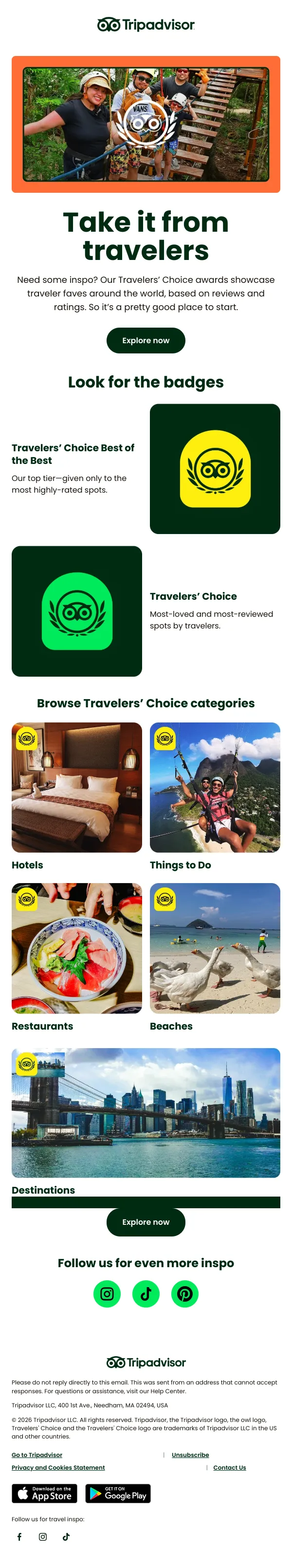 Find recs powered by travelers like you