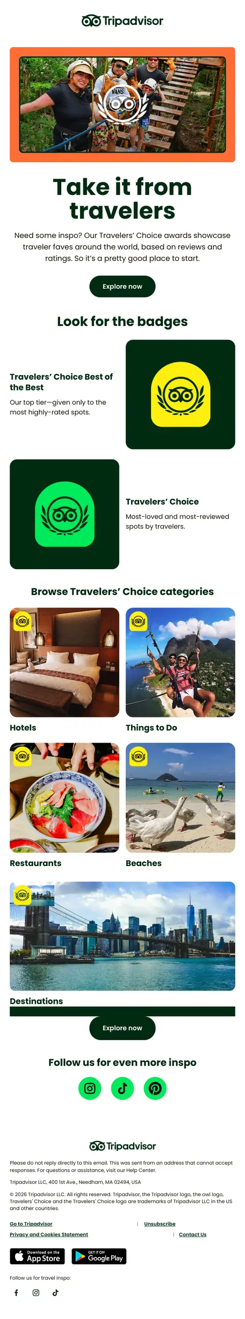 Find recs powered by travelers like you